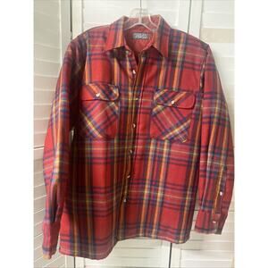 Lord & Taylor Kensington Collection Men's Wool Blend Plaid Quilted Jacket Medium